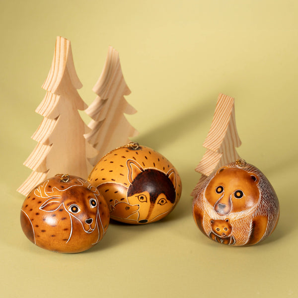 Forest Gourd Ornament