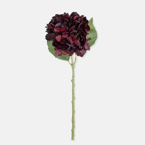 Artificial Real Touch Hydrangea, Crimson