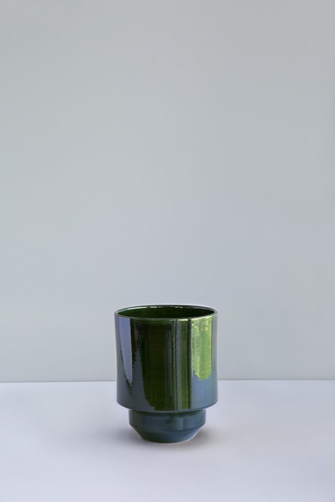 Hoff Pot | Raw Grey or Glazed Emerald