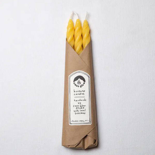 Beeswax Spiral Tapers | Set of 3