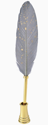 Quill Ballpoint Pen & Stand: Sparkling Grey