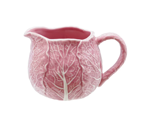 Cabbage Shaped Creamer, Pink