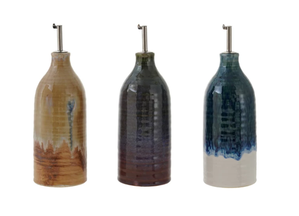 Oil Cruet with Stainless Steel Spout, 3 Colors