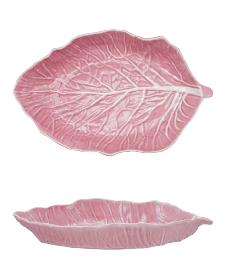Cabbage Shaped Platter, Pink