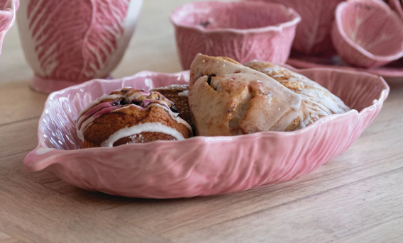 Cabbage Shaped Platter, Pink