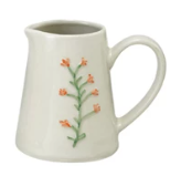 Embossed Creamer with Botanicals, 4 Styles