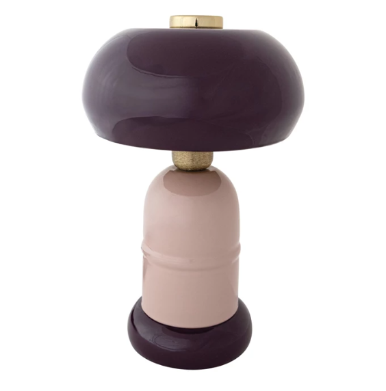 Enameled Metal Table Lamp