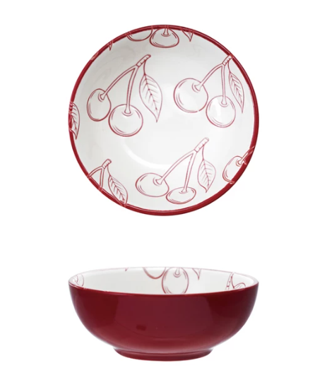 Bowl with Cherry Pattern
