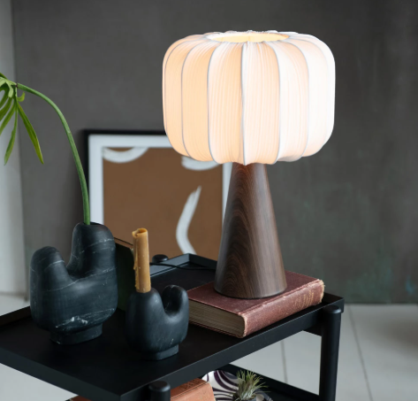 Table Lamp w/ Pleated Fabric Shade