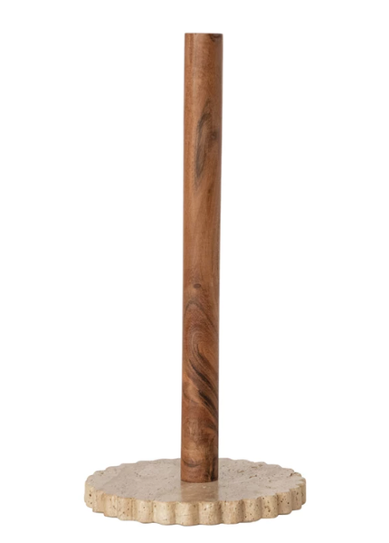 Acacia Wood Paper Towel Holder