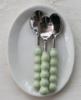 Spoon with Enameled Ball Handle