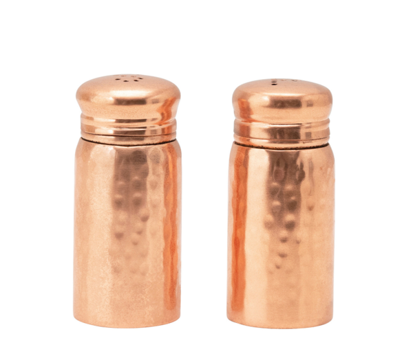 Hammered Salt and Pepper Shakers, Set of 2