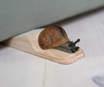 Wood Carved Doorstops - 2 Styles