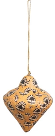 Paper Mache Block Printed Ornament