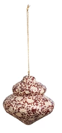 Paper Mache Block Printed Ornament