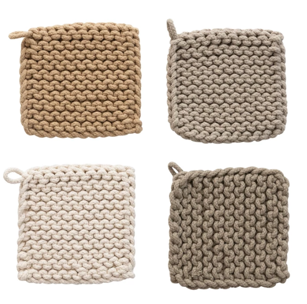 Crocheted Pot Holder 8"