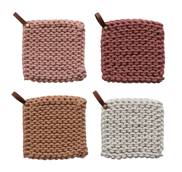 Crocheted Pot Holder 8"