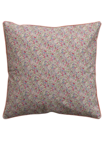 20" Square Cotton Canvas Printed Pillow, 2 Colors