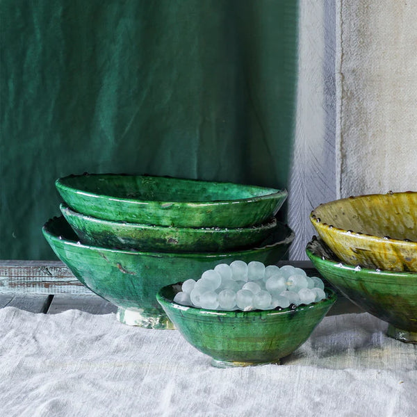 Tamegroute Bowl, Green  |  2 Sizes