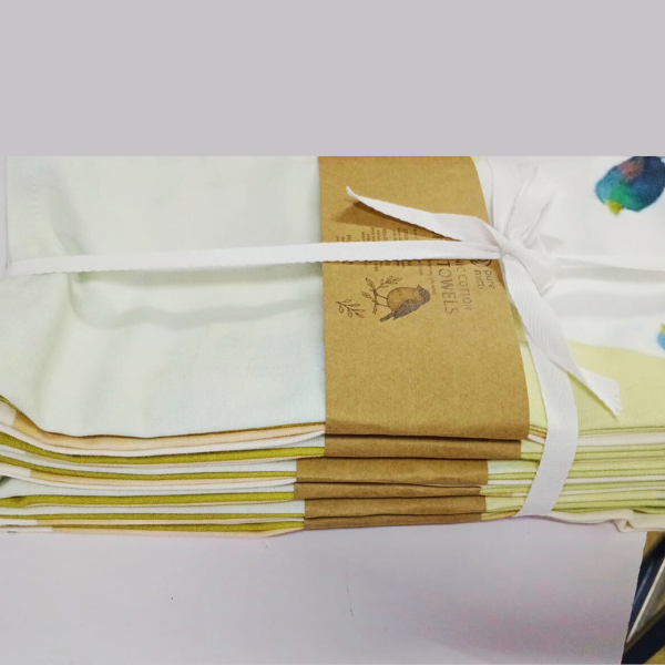 Yellow & Gold Skies Cotton Kitchen Towel Bundle of 2