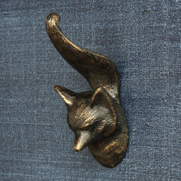 Fox Wall Hook - Cast Iron