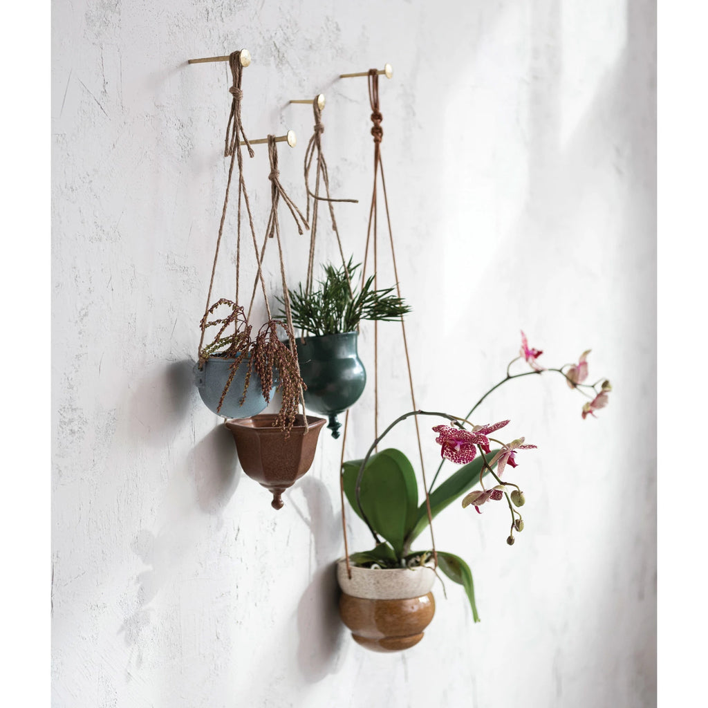 stoneware hanging planter Hanging Stoneware Planter