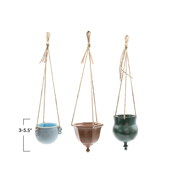 Hanging Stoneware Planter | 3 styles