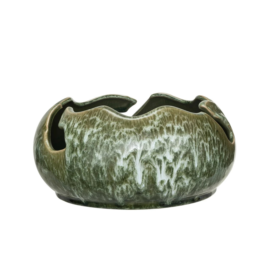 Stoneware Organic Shaped Bowl