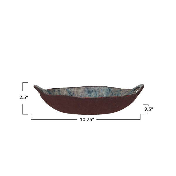 Stoneware Bowl with Handles