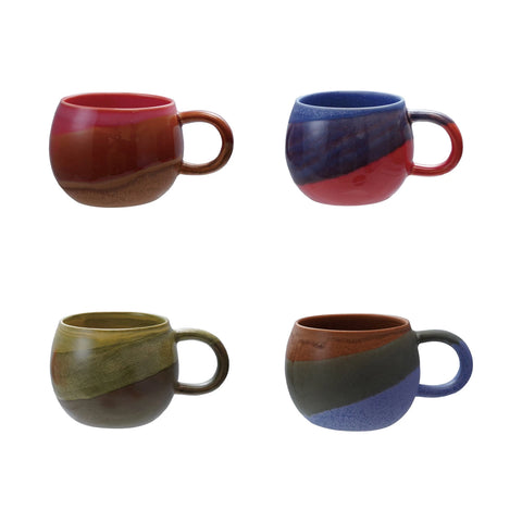 16 oz. Stoneware Mug, Reactive Glaze