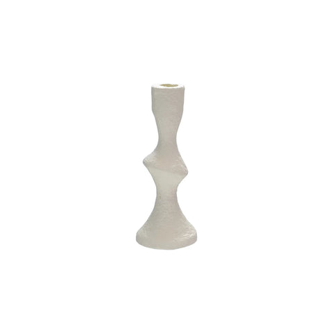 Cast Iron Taper Holder, Volcano Finish, Ivory