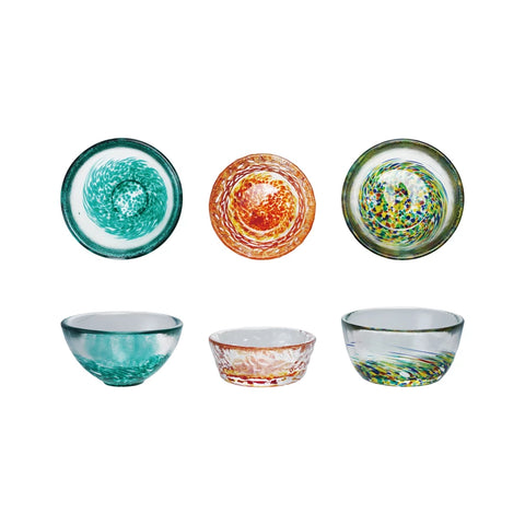 Confetti Glass Pinch Pot, Asst.