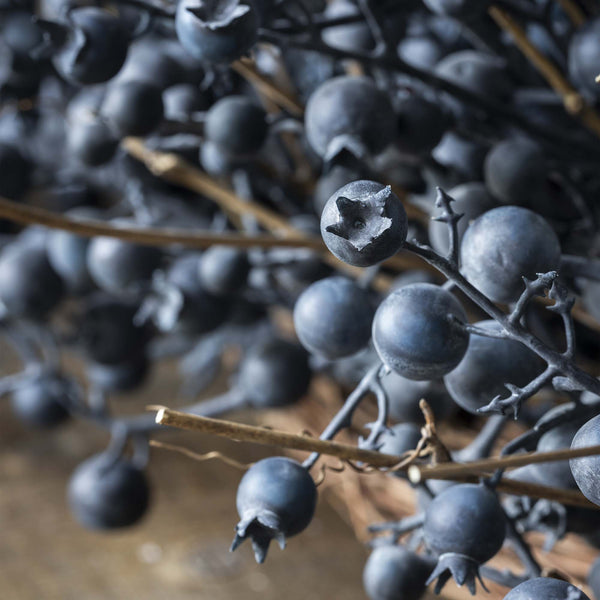 Artificial Berry Wreath, Midnight