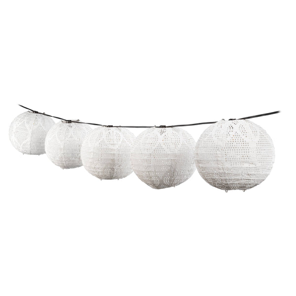 Stella Tyvek String Light Shades - Porcelain (5PK)