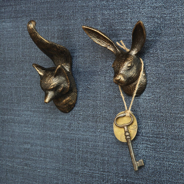 Fox Wall Hook - Cast Iron