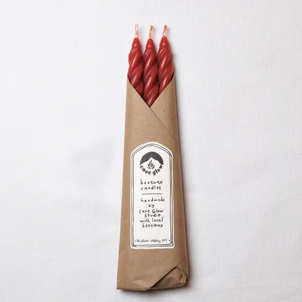 Beeswax Spiral Tapers | Set of 3