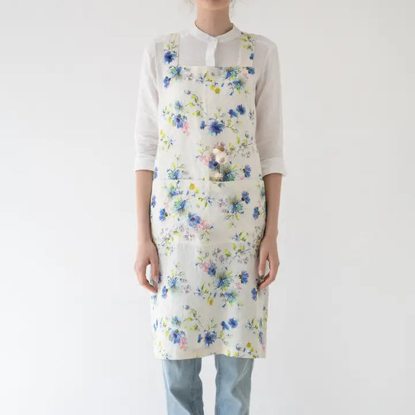 Linen Crossback Apron