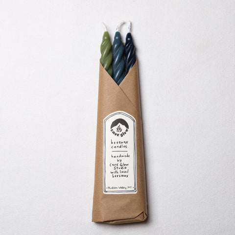 Beeswax Spiral Tapers | Set of 3