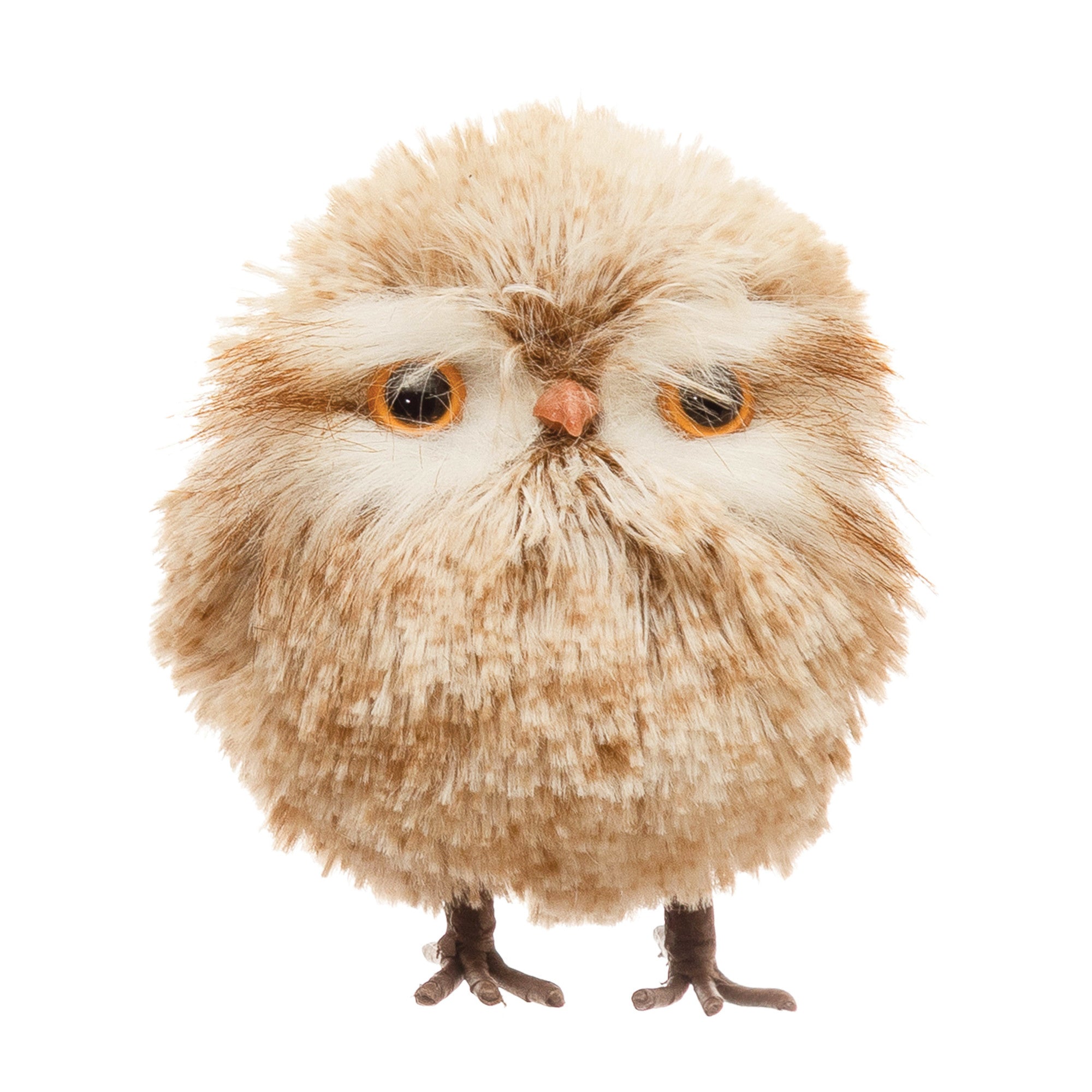 Faux Fur Owl Figurine