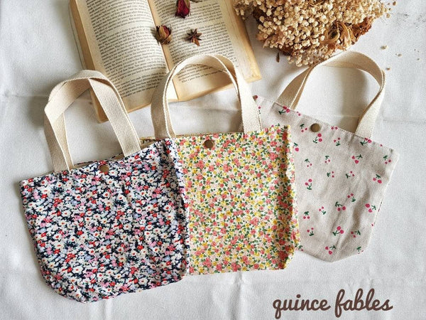 Floral Cotton Floral Print Lunch Bag