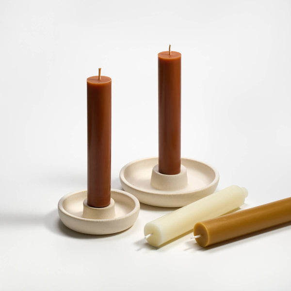 9" Column Taper Handmade Beeswax Candles