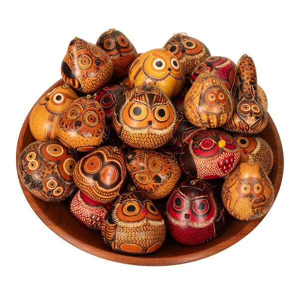 Gourd Owl Ornament