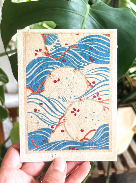 Plantable All-Occasion Card - Japanese Woodblock - J13