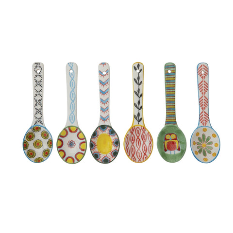 Spoon with Hand-Painted Pattern