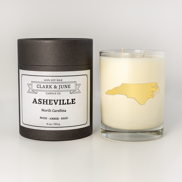 Asheville | Moss - Amber - Sage 11oz Soy Candle