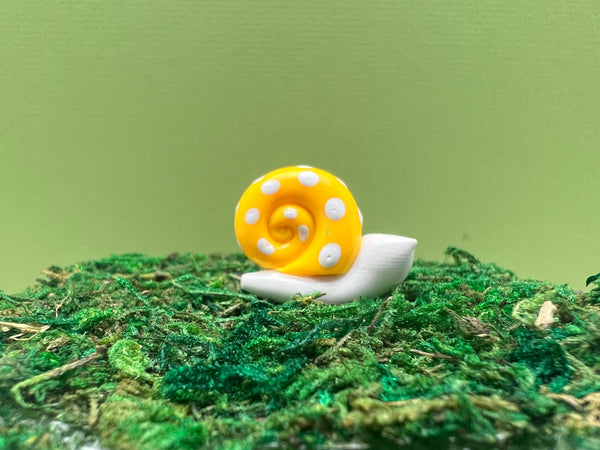 Fairy Garden Miniature Snail Plant Pick