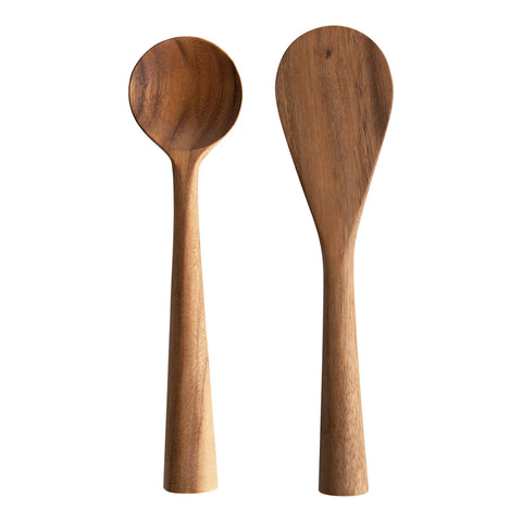 Hand-Carved Acacia Wood Standing Spoon | 2 Styles