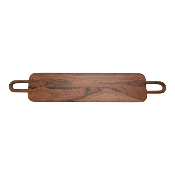 Acacia Wood Cutting Board with Handles