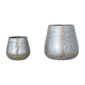 Galvanized Metal Planter (2 Sizes)