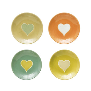Handmade Stoneware Plate, 4 Colors